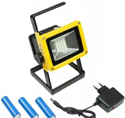 HALOGEN PRZENOŚNY LAMPA LED WARSZTATOWA mocny naświetlacz smd budowlany — praca wojtek, Szamotuły