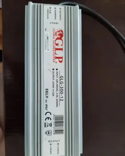 Hermetyczny zasilacz LED GLP GLG-300W 12V 25A — praca Magda, Warszawa