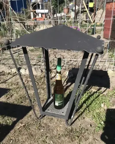 Klosz. Abażur- wys.60xokap-43 - podstawa-20 cm. Do powieszenia hak — praca Tomasz, Szczecin