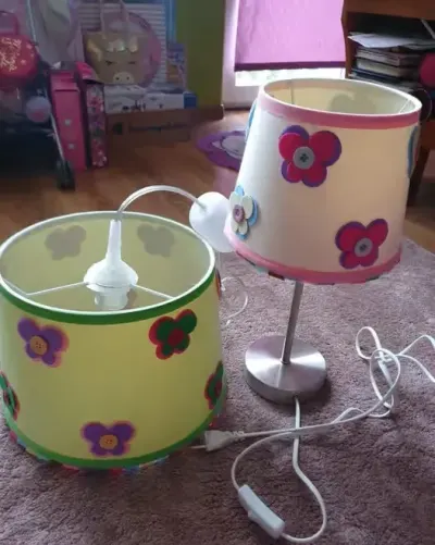 Komplet lampa wisząca i lampka nocna — praca Iza, Siedlce