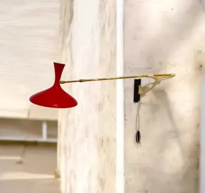 Lampa Diabolo, G. Cosack, 170 cm, lata 50, klasyk design — praca Robert, Kalisz