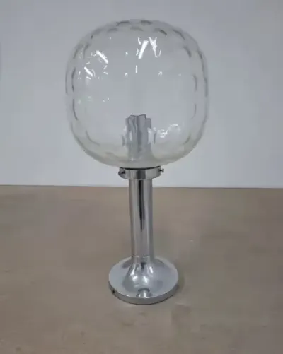 Lampa duża kula szklana — praca Anna, Rąbień
