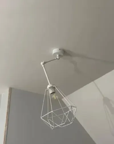 Lampa kinkiet na przegubach diamond biały — praca Joanna, Łysomice