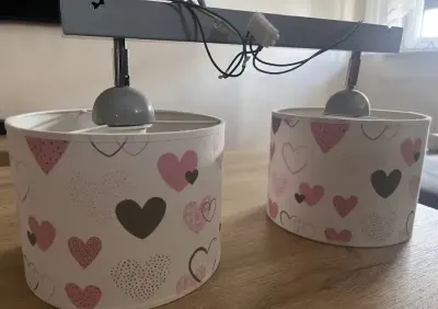 Lampa lampka sufitowa wisząca do pokoju dziecka dziecięca — praca Anna, Oleśnica