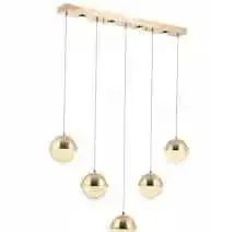 Lampa LED 5 kul złota I 4 podswietlenia — praca dariusz, Włocławek
