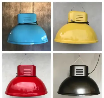 Lampa LOFT przemysłowa oprawa fabryczna wisząca industrialna — praca AS-COMPLEX LOFT DESIGN, Wieluń