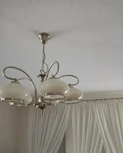 Lampa salonowa  plus kinkiet — praca E140576, Dereznia-Zagrody