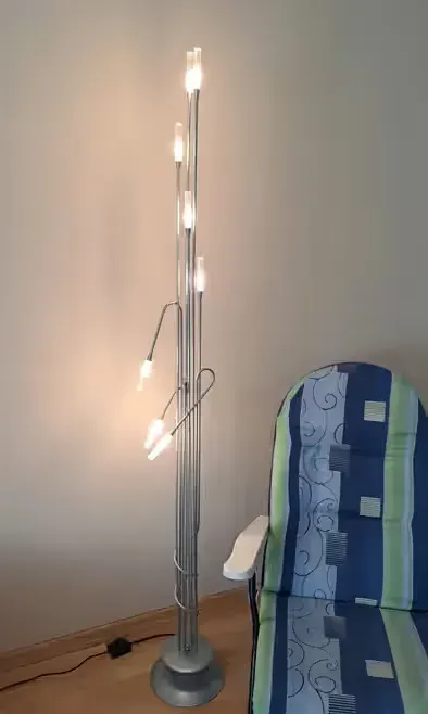 Lampa stojąca 9 pkt świetlnych — praca Irek, Kraków