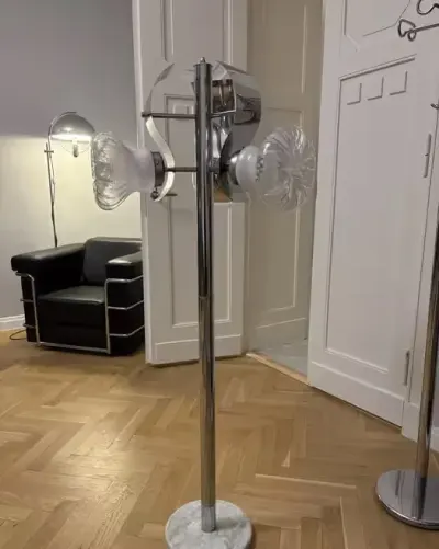Lampa stojąca podłogowa Mazzega Murano — praca Cezary, Łódź