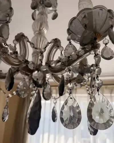 Lampa stylowa, kryształy — praca Arek, Gdańsk