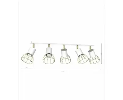 Lampa sufitowa bialo/złota — praca ArielR, Warszawa