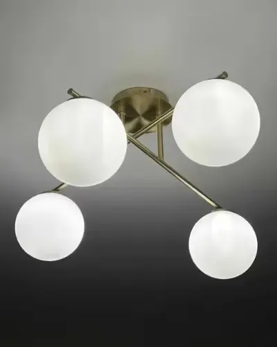 Lampa sufitowa + kinkiet ze szkła opalowego WESTWING collection — praca Aneta, Gdańsk