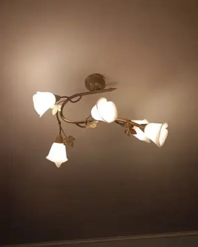 Lampa sufitowa Lamkur bluszcz+ kinkiety i gniazdka — praca Olka, Toruń