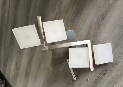 Lampa sufitowa ledowa - 4 kwadraty — praca Elisa2000, Poznań