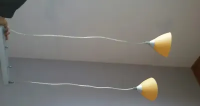 Lampa sufitowa podwójna 2x40 — praca Anna, Chełm Śląski