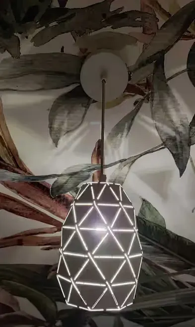 Lampa sufitowa wisząca+2 kinkiety — praca Paulina, Konin