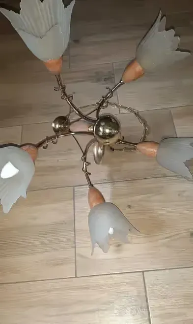 Lampa sufitowa wisząca — praca Edyta, Trzebinia