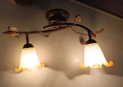 Lampa sufitowa żyrandol — praca Adam, Sokołów Małopolski
