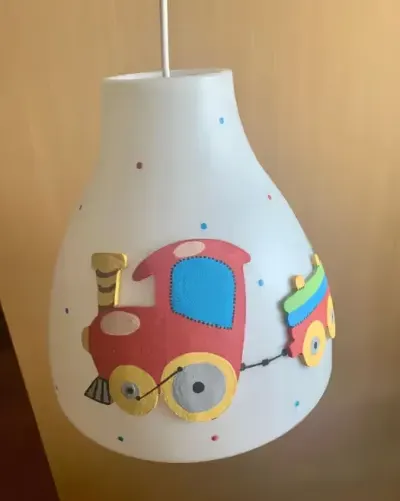 Lampa wisząca dziecięca pociąg — praca Kamila, Kraków