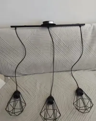 Lampa wisząca GoodHome Smertrio 3-punktowa E27 czarna — praca Grzegorz, Rzeki Wielkie