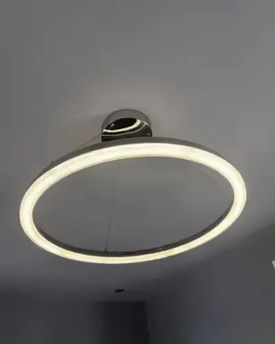 Lampa wisząca ring glamor — praca Paulina, Panowice