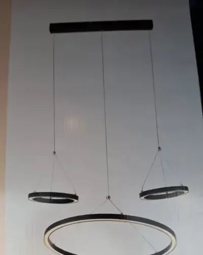 Lampa wisząca sufitowa czarna - koła z wbudowanym ściemniac NOWA — praca Michał, Kraków