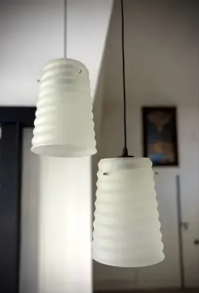 Lampa wiszaca sufitowa vintage (Klosz) — praca Michał Zalewski, Mława