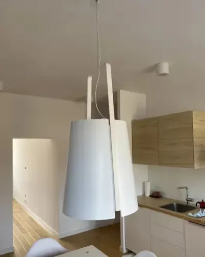 Lampa wisząca Tema Home „leaf White” L — praca Edyta, Warszawa