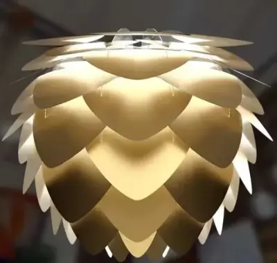 Lampa wisząca Umage Aluvia mosiężna 59 cm powystawowa — praca Rafał, Gdańsk