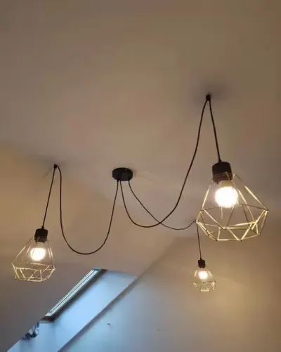 Lampa  + żarówki lampa wisząca — praca Sylwia, Kraków