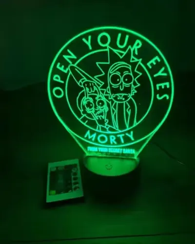 Lampka LED 3D Rick and Morty / Lamp — praca Ihor, Warszawa