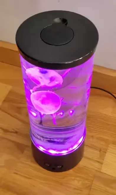 Lampka nocna z pływającymi meduzami — praca Piotr, Warszawa