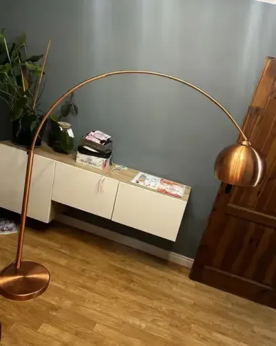 Miedziana Lampa Stojąca Big Bow — praca Michał, Ochla