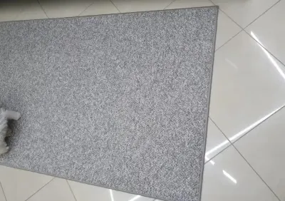 Nowy dywanik chodnik 150x100 supełkowy melanż beżowy obszyty bieżnik — praca Jakub, Myszków