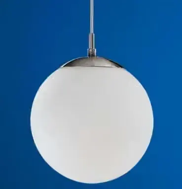 Nowy Zyrandol na lince E 27 1x 60w Biała kula — praca Remoncik, Bełchatów