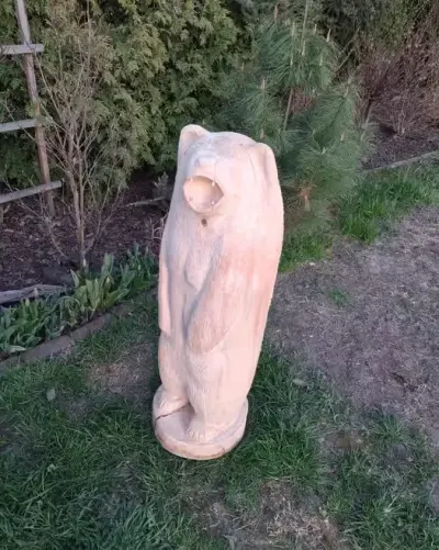 Rzeźba Niedźwiedź — praca Michał, Pułtusk