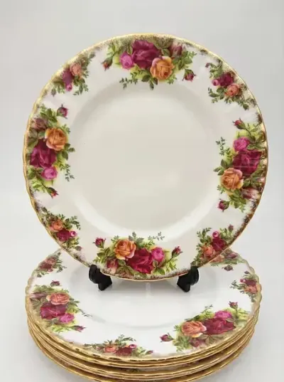 6 x Talerz Royal Albert Old Country Roses — praca krystyna, Przemyśl